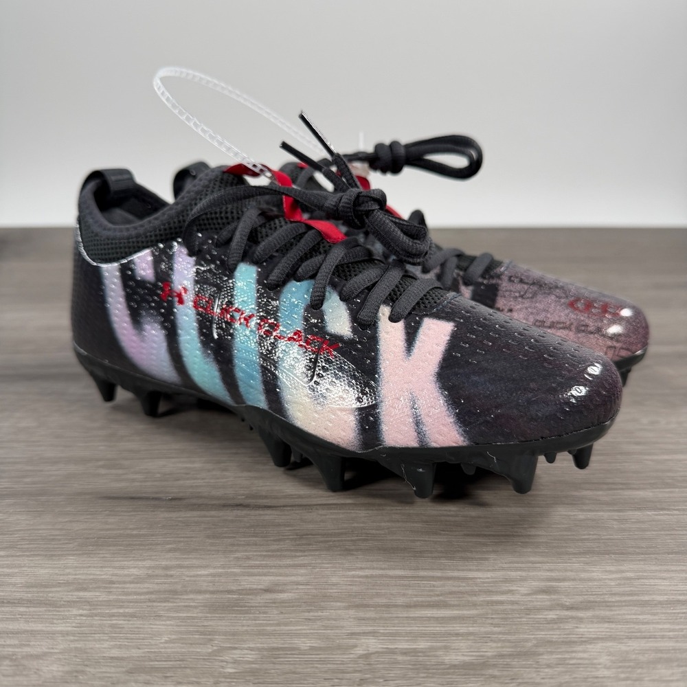 Under Amour UA Blur Select Jr Click Clack Youth Cleats 6006222-016 Size 5Y